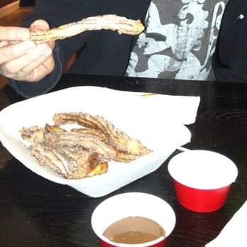 Amara Chocolate & Coffee - Churros for 2 (with both milk and white chocolate dips) -yummy! - Coffee & Tea Near Me - Pasadena, California Amara Chocolate & Coffee - Churros for 2 (with both milk and white chocolate dips) -yummy! - Coffee & Tea Near Me - Pasadena, California