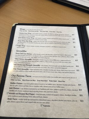 Menu photo 4 Back 40 A1A St. Augustine, FL