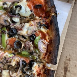 Well done = extremely burnt crust