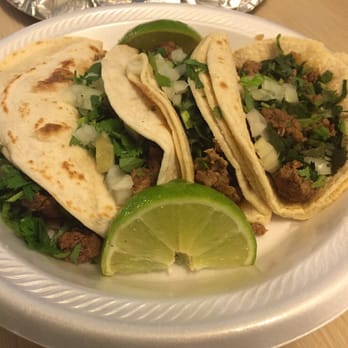 El Tacorrido - 4 beef tacos. Two corn tortillas and two flour. I got them to go and got home to these hot beauties! - Mexican Near Me - Austin, Texas El Tacorrido - 4 beef tacos. Two corn tortillas and two flour. I got them to go and got home to these hot beauties! - Mexican Near Me - Austin, Texas