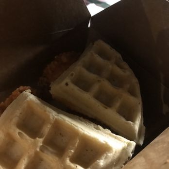 Bronx Night Market - The Fried Kitchen chicken and waffle sandwich - Food Stands Near Me - Bronx, New York