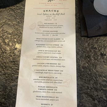 Dauphine’s - Happy Hour Food Menu - Seafood Near Me - Washington, DC, District of Columbia