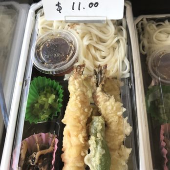 Obento Rinka - Wow! Cold Udon and Shrimp Tempura bento for a Daily Special. This works for lunch! - Japanese Near Me - Honolulu, Hawaii
