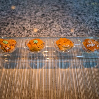 Tei-An - San Diego Uni 4 ways - $49. Soy, Dashi, Ponzu, and Lemon Salt. - Japanese Near Me - Dallas, Texas Tei-An - San Diego Uni 4 ways - $49. Soy, Dashi, Ponzu, and Lemon Salt. - Japanese Near Me - Dallas, Texas