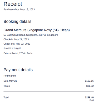 Grand Mercure Singapore Roxy by null
