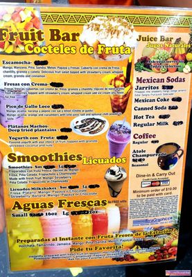 Menu photo 3 Mango Loco Lafayette, IN
