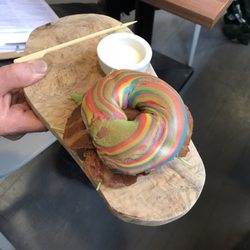 The Flame Tree Cafe - Rainbow Bagel at The Flame Tree Cafe