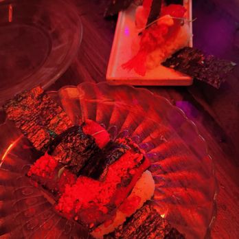 Tiki Tatsu-Ya - Mushroom and Slingin' Shrimp Musubis - Polynesian Near Me - Austin, Texas Tiki Tatsu-Ya - Mushroom and Slingin' Shrimp Musubis - Polynesian Near Me - Austin, Texas