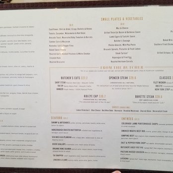 Echo & Rig - Regular (lunch?) menu - Steakhouses Near Me - Las Vegas, Nevada
