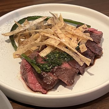 Nudibranch - Flatiron :: thai basil chimichurri, taro sticks, jus - Spanish Near Me - New York, New York Nudibranch - Flatiron :: thai basil chimichurri, taro sticks, jus - Spanish Near Me - New York, New York