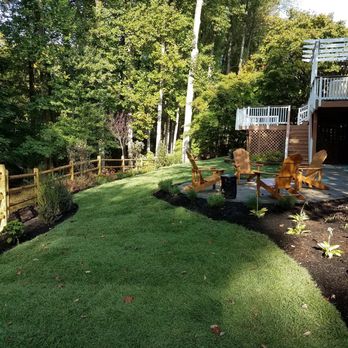 GreenSweep LLC - Patio with garden beds - Landscaping Near Me - Silver Spring, Maryland