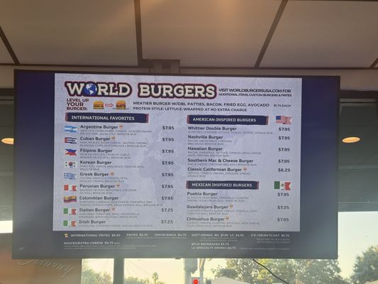 Menu photo 4 World Burgers Whittier, CA Menu photo 4 World Burgers Whittier, CA