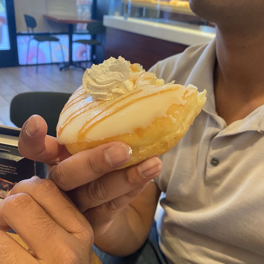 Crafted Donuts - Banana Cream Pie Donut - Donuts Near Me - Los Angeles, California Crafted Donuts - Banana Cream Pie Donut - Donuts Near Me - Los Angeles, California