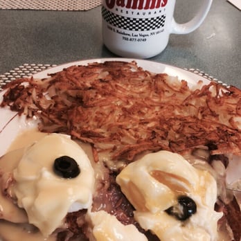 Jamms Restaurant - Corned Beef Eggs Benedict with Hash Browns Extra Crispy - Breakfast & Brunch Near Me - Las Vegas, Nevada Jamms Restaurant - Corned Beef Eggs Benedict with Hash Browns Extra Crispy - Breakfast & Brunch Near Me - Las Vegas, Nevada