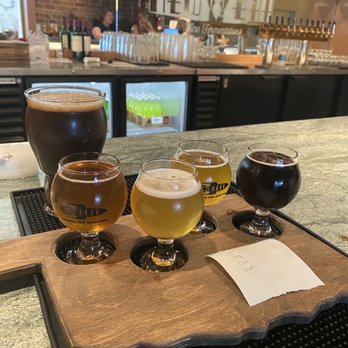 NEFF Brewing - Astronaut Cookies was cloudy and bar said it wasn't right when questioned but should have caught that and a sampler - Brewpubs Near Me - Tulsa, Oklahoma