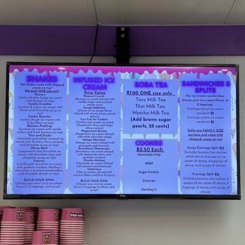 Cravingz - Menu as of 7/16 soft opening - Ice Cream & Frozen Yogurt Near Me - Redwood City, California Cravingz - Menu as of 7/16 soft opening - Ice Cream & Frozen Yogurt Near Me - Redwood City, California