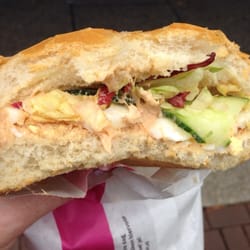 Bakker Bart - Tuna salad with egg on Italian roll.