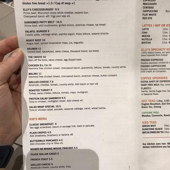 Elly's Pancake House - Menu October 2018 - Breakfast & Brunch Near Me - Chicago, Illinois
