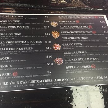 The American Poutine - Menu. - Food Trucks Near Me - Gilbert, Arizona