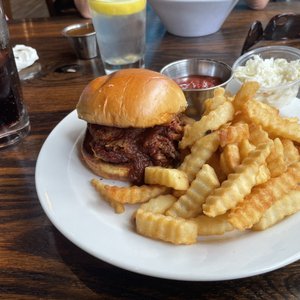 Photo of The Bay - Milwaukee, WI, United States. bbq pulled pork sandwich