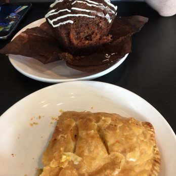Radina's Coffeehouse & Roastery - Sausage jalapeño hand pie and pineapple carrot muffin - Bakeries Near Me - Manhattan, Kansas Radina's Coffeehouse & Roastery - Sausage jalapeño hand pie and pineapple carrot muffin - Bakeries Near Me - Manhattan, Kansas