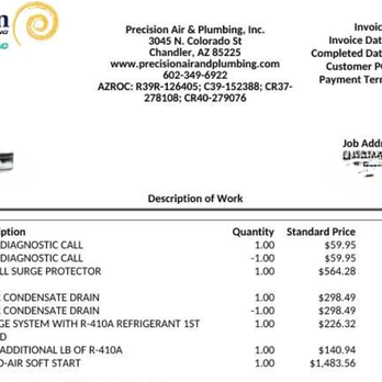 Precision Air & Plumbing - BEWARE - RIPPED OFF! - Heating & Air Conditioning/HVAC Near Me - Chandler, Arizona Precision Air & Plumbing - BEWARE - RIPPED OFF! - Heating & Air Conditioning/HVAC Near Me - Chandler, Arizona