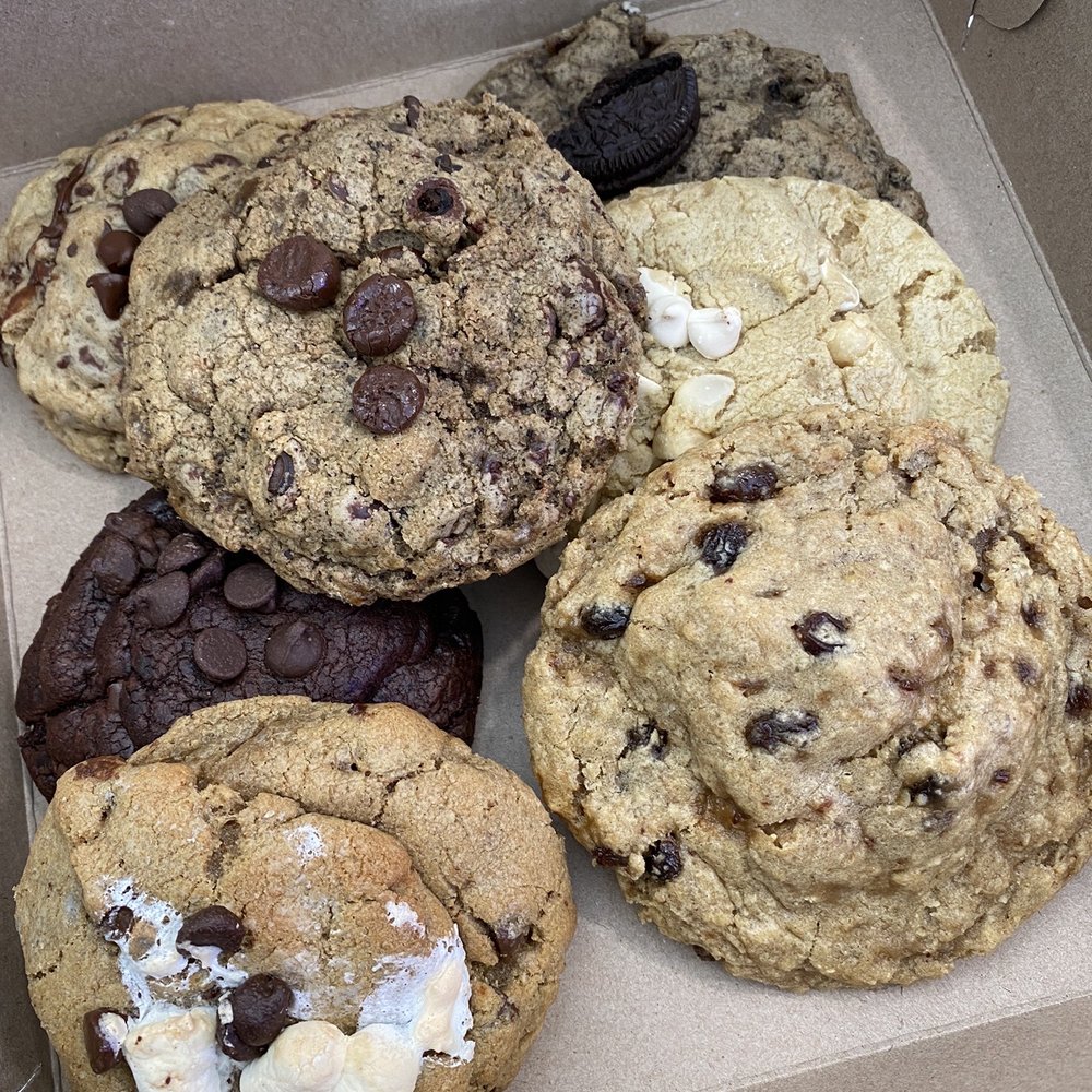 Taylor Chip Cookies - Our selections: s'mores, oatmeal, chocolate chip, espresso bean, oreo and cream, double chocolate, white macadamia nut - Desserts Near Me - Lancaster, Pennsylvania Taylor Chip Cookies - Our selections: s'mores, oatmeal, chocolate chip, espresso bean, oreo and cream, double chocolate, white macadamia nut - Desserts Near Me - Lancaster, Pennsylvania