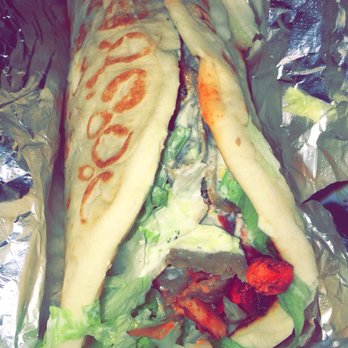 Bismillah Cafe  - Mixed Chicken and Lamb Shawarma Wraps Sandwich - Indian Near Me - Atlanta, Georgia