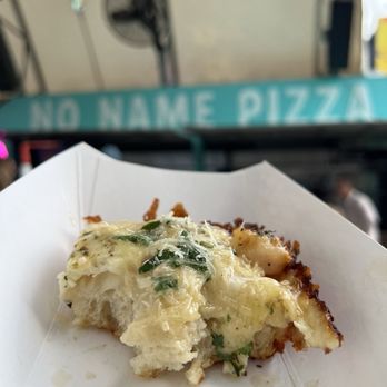 No Name Pizza - Inside the Shrimp Scampi Pizza. - Pizza Near Me - Miami, Florida
