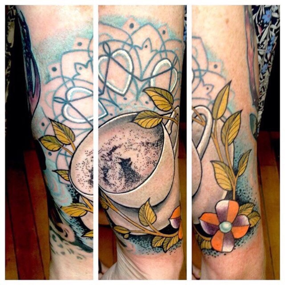 Blueprint Gallery - Teacup with Grim (Harry Potter) by Ben Reigle. - Tattoo Near Me - Hadley, Massachusetts