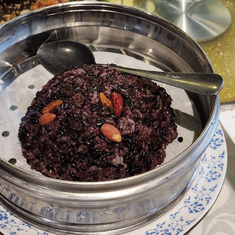 Shanghai Bun Dynasty - Eight Treasure Purple Rice - Shanghainese Near Me - Cupertino, California