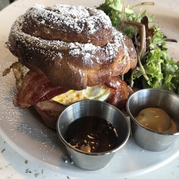 The Bread & Board - Cinnamon roll breakfast sandwich - Sandwiches Near Me - Jacksonville, Florida The Bread & Board - Cinnamon roll breakfast sandwich - Sandwiches Near Me - Jacksonville, Florida