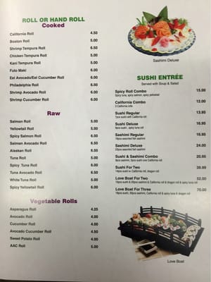 Menu photo 1 NINJA Restaurant Lincoln, NE