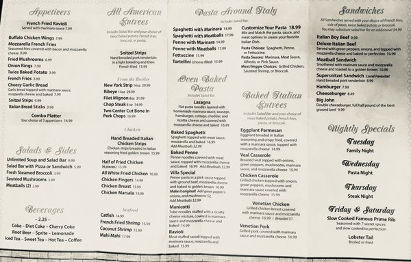 Menu photo 6 Guzzardo's Italian Villa Lincoln, IL Menu photo 6 Guzzardo's Italian Villa Lincoln, IL