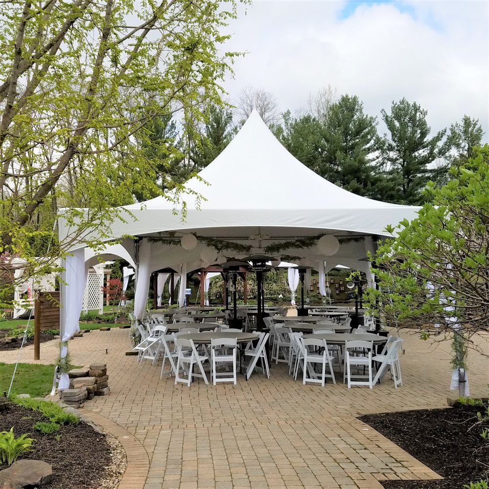 frequently set up for receptions