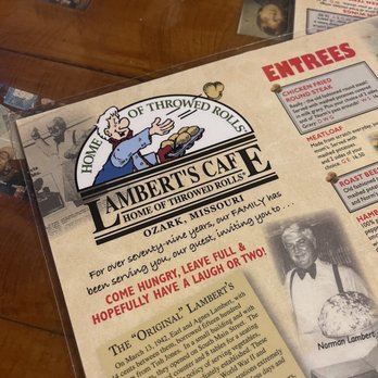 Lambert's Cafe - Ozark - Menu logo - American Near Me - Ozark, Missouri