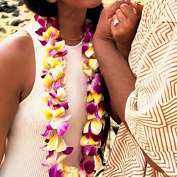 JC's Flowers - Plumeria-Orchid Lei for my fiancèe on Poipu