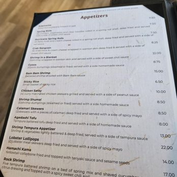 Rock'n Sushi - the menu - Sushi Bars Near Me - Fort Myers, Florida
