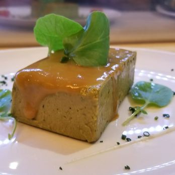 La Azotea - sea anemone mousse cake with passionfruit chutney - Tapas Bars Near Me - Seville, SE