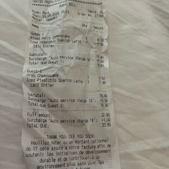EL&N - Receipt - Cafes Near Me - London, XGL EL&N - Receipt - Cafes Near Me - London, XGL