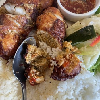 Battambang  - Slap-maun bouk-stuffed chicken wings with ground pork and lemon grass base mixture (kreung). A classic Khmer and is highly recommended. - Cambodian Near Me - Oakland, California