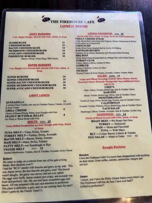 Menu photo 2 Firehouse Café Diamond Springs, CA Menu photo 2 Firehouse Café Diamond Springs, CA