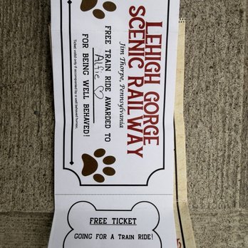 Lehigh Gorge Scenic Railway - Dog ticket - Trains Near Me - Jim Thorpe, Pennsylvania Lehigh Gorge Scenic Railway - Dog ticket - Trains Near Me - Jim Thorpe, Pennsylvania