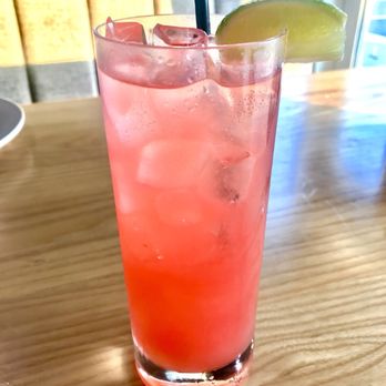 Coco Thai Cuisine - Vegan Phuket Sunset: Pineapple Vodka, Pineapple Juice, Lime Juice, Soda & Grenadine #VEGAN - Thai Near Me - Orlando, Florida