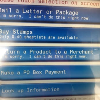 US Post Office - photo taken at 5pm - "im sorry. i cant do this right now" Did any employees notice this before they closed shop early today? - Post Offices Near Me - Penfield, New York