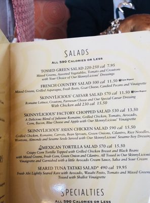 Menu photo 7 The Cheesecake Factory Cincinnati, OH Menu photo 7 The Cheesecake Factory Cincinnati, OH