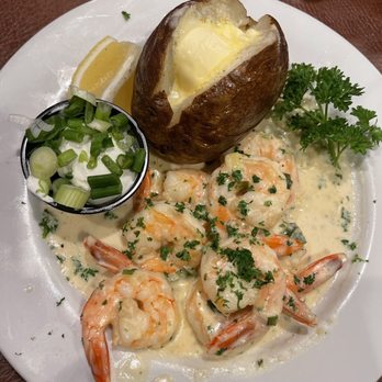 Waterloo CA - I'm drooling just looking at this - Shrimp Scampi with a fluffy baked potato! - Barbeque Near Me - Stockton, California Waterloo CA - I'm drooling just looking at this - Shrimp Scampi with a fluffy baked potato! - Barbeque Near Me - Stockton, California