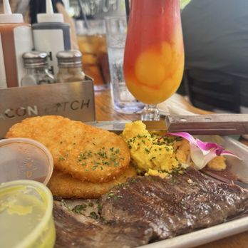 Bacon Bitch - Steak and scrambled eggs with an Emotion to drink. - Sandwiches Near Me - Miami Beach, Florida Bacon Bitch - Steak and scrambled eggs with an Emotion to drink. - Sandwiches Near Me - Miami Beach, Florida