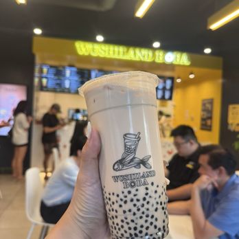 Wushiland Boba - Oolong Milk Tea with mini pearls - Bubble Tea Near Me - Sacramento, California Wushiland Boba - Oolong Milk Tea with mini pearls - Bubble Tea Near Me - Sacramento, California