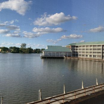 Castaway Bay Resort - Lakefront view from our room's screened in porch - Resorts Near Me - Sandusky, Ohio
